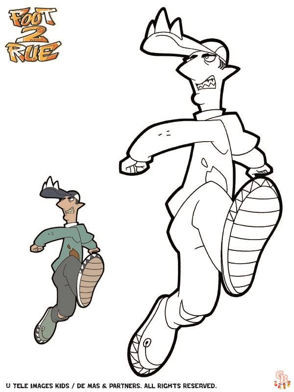 Coloriage Foot Rue