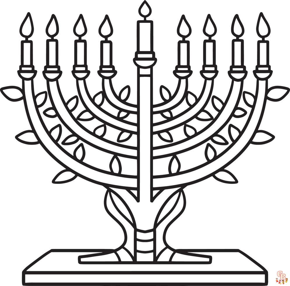 Coloriage Hanukkah