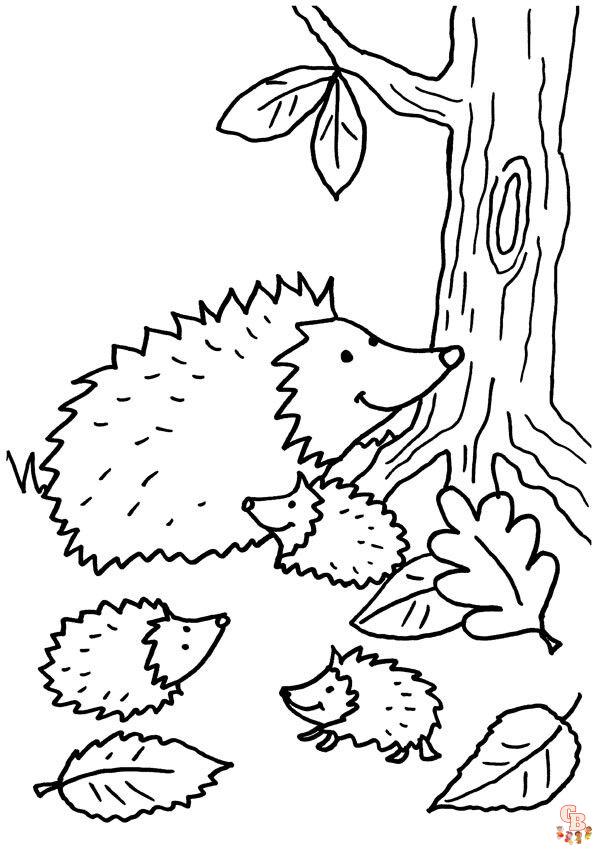 Coloriage Herisson