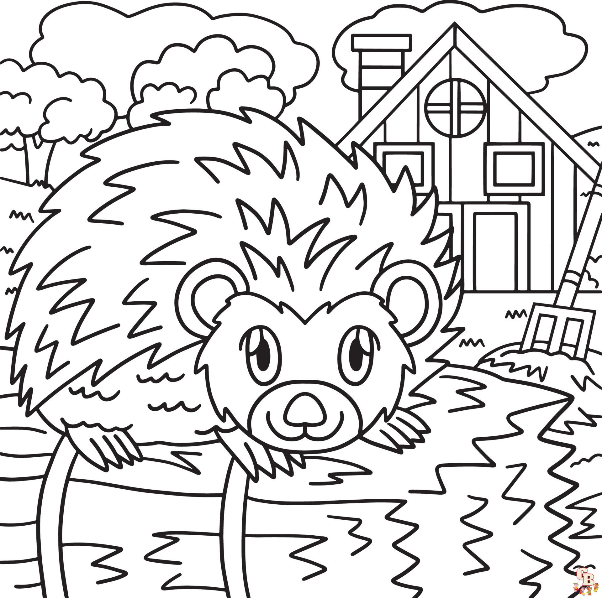 Coloriage Herisson