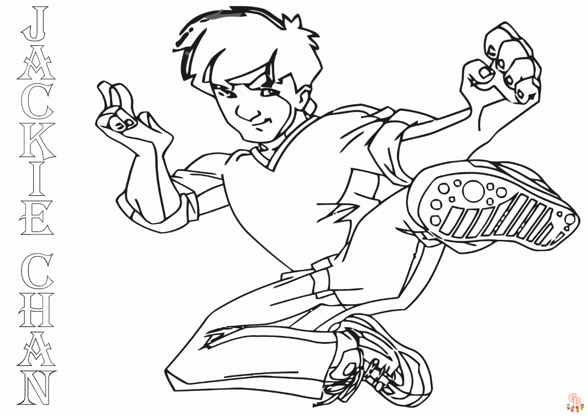 Coloriage Jackie Chan
