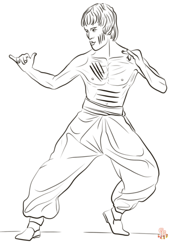 Coloriage Jackie Chan