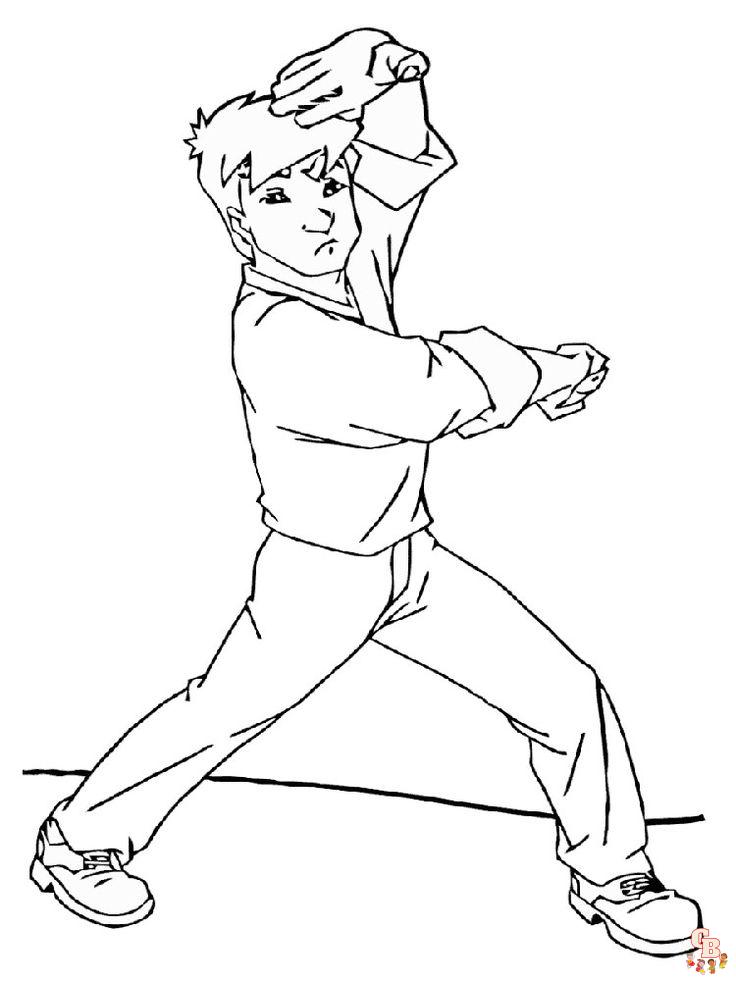 Coloriage Jackie Chan