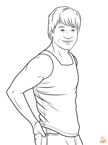 Coloriage Jackie Chan