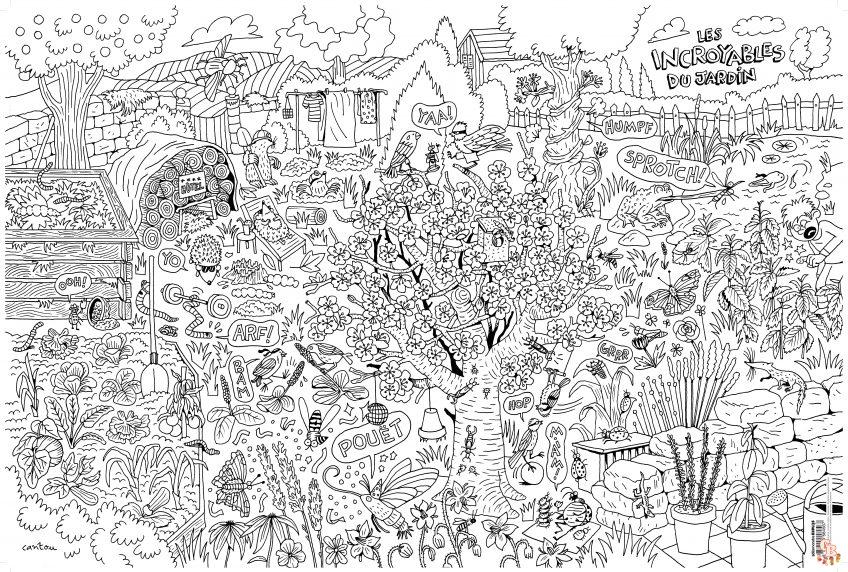 Coloriage La petite geante