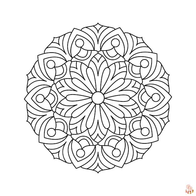 Coloriage Le mandala est un dessin inscrit dans un cercle