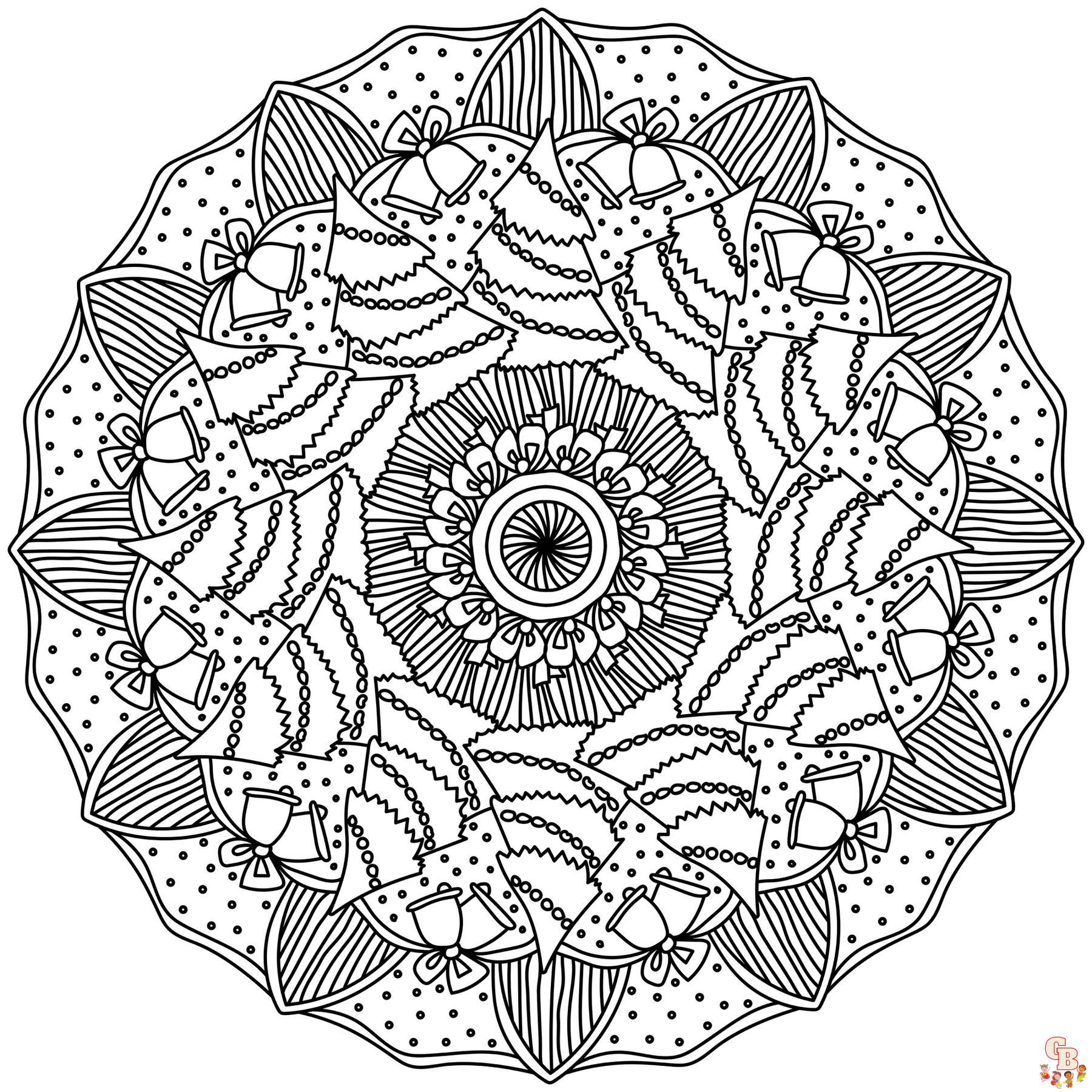 Coloriage Le mandala est un dessin inscrit dans un cercle
