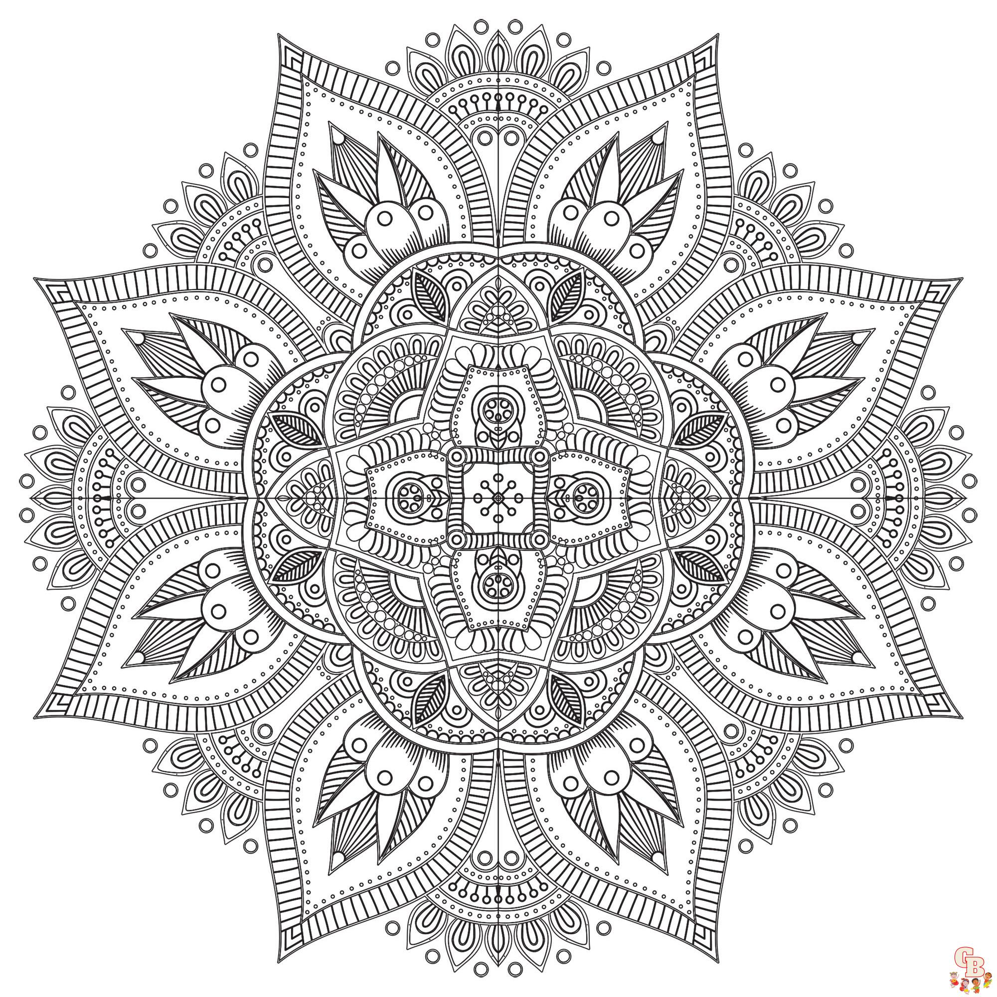 Coloriage Mandala zen