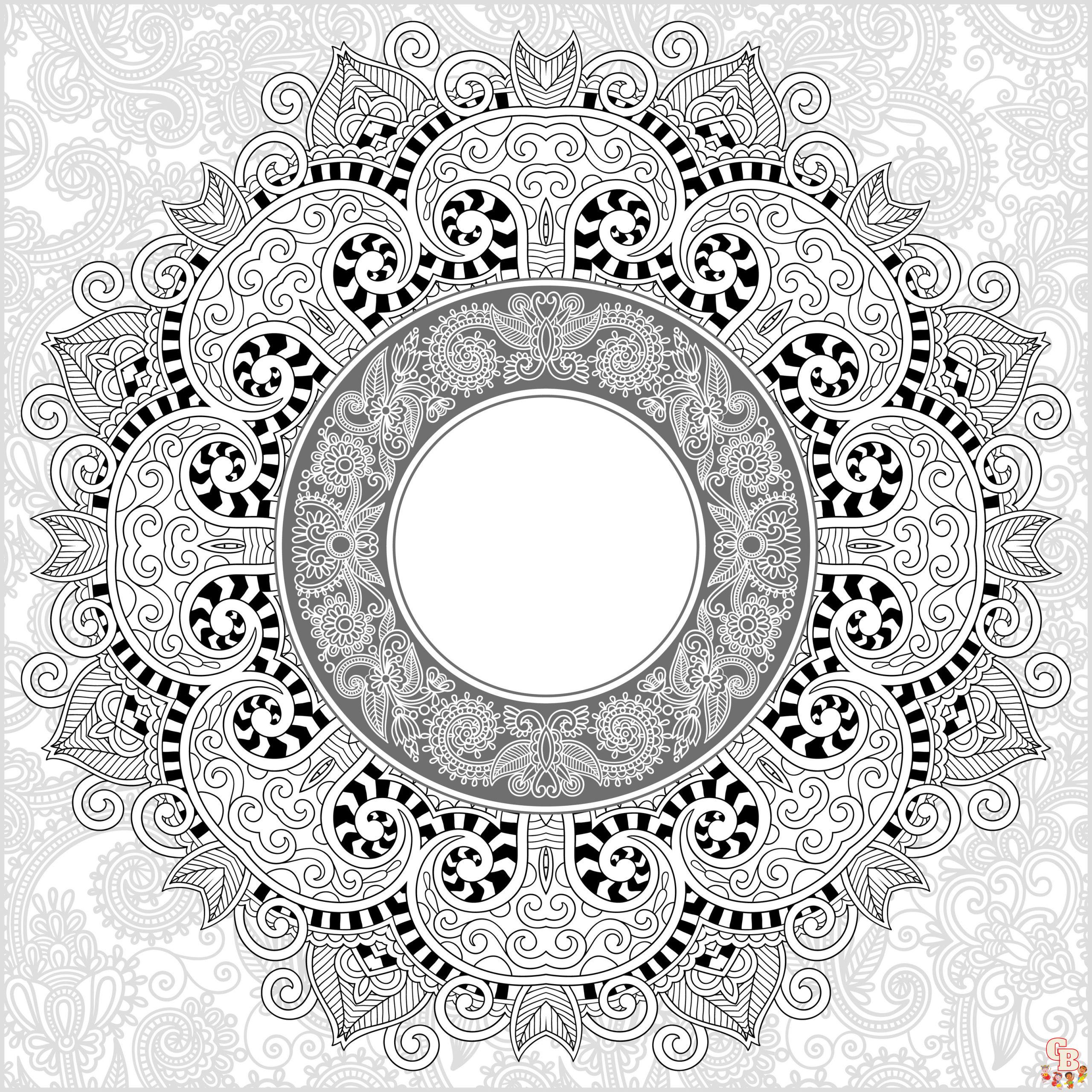 Coloriage Mandalas complexes