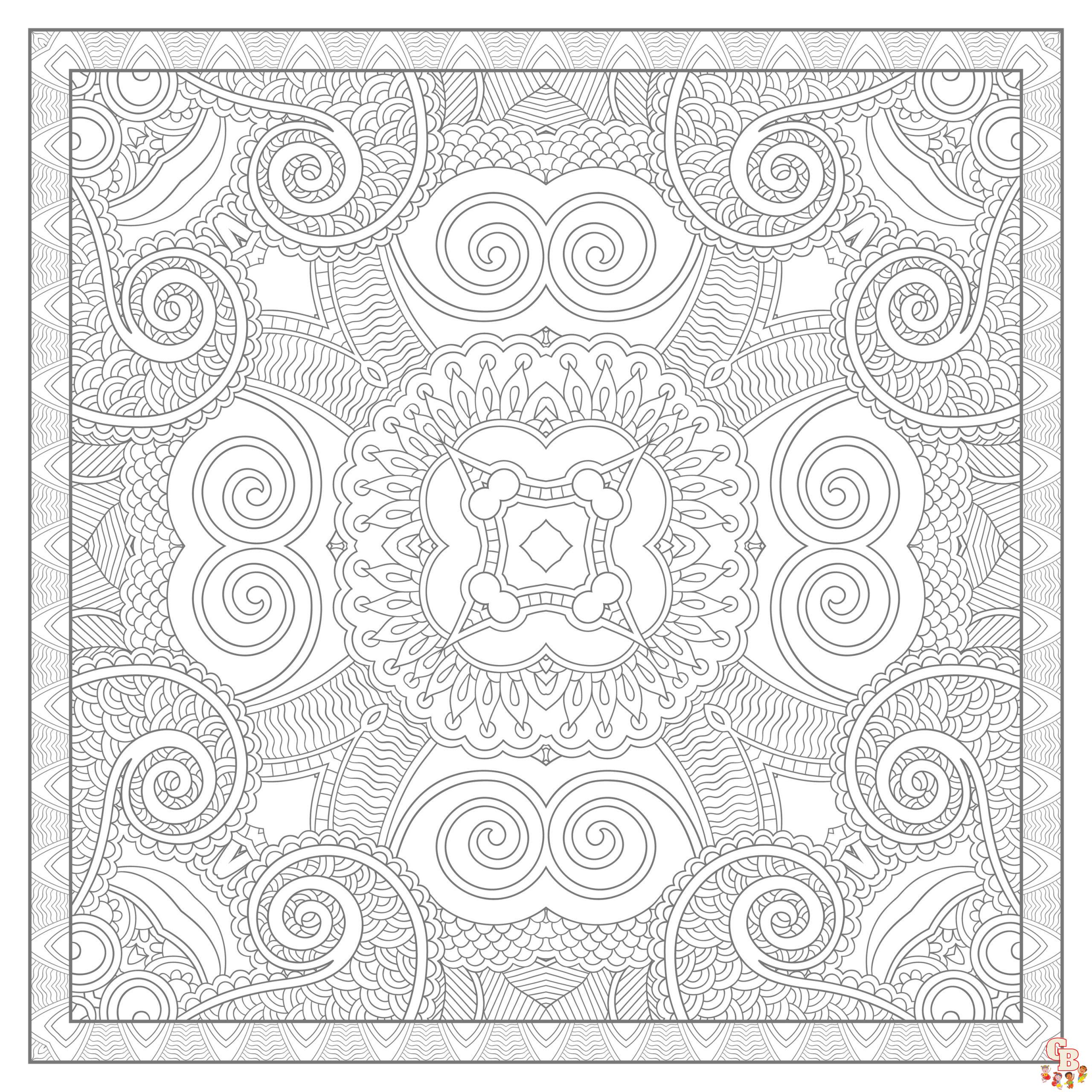 Coloriage Mandalas complexes