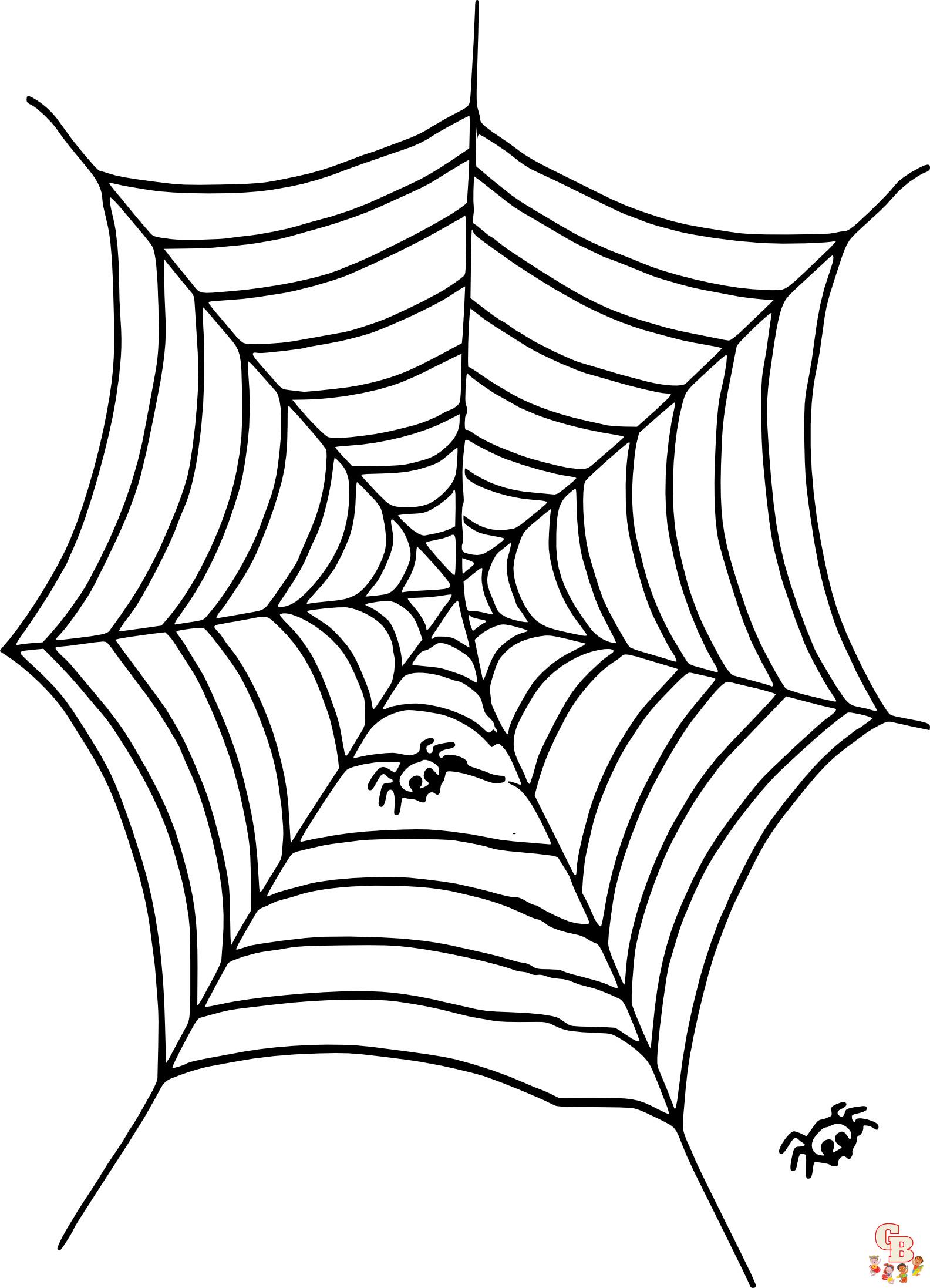 Coloriage Mandalas dHalloween avec une toile daraignee