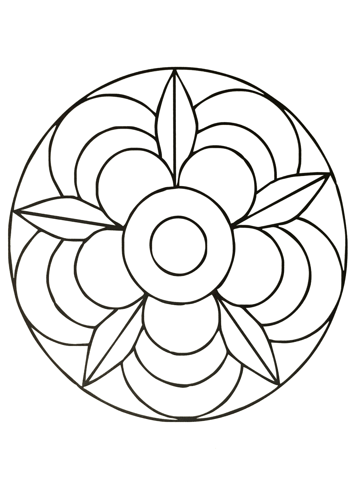 Coloriage Mandalas simples