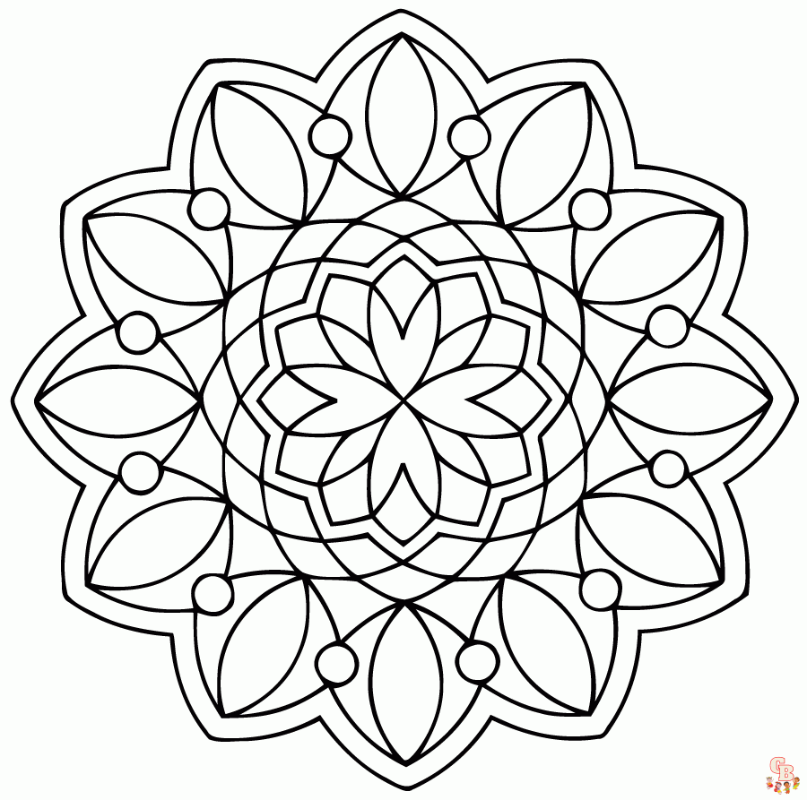 Coloriage Mandalas simples