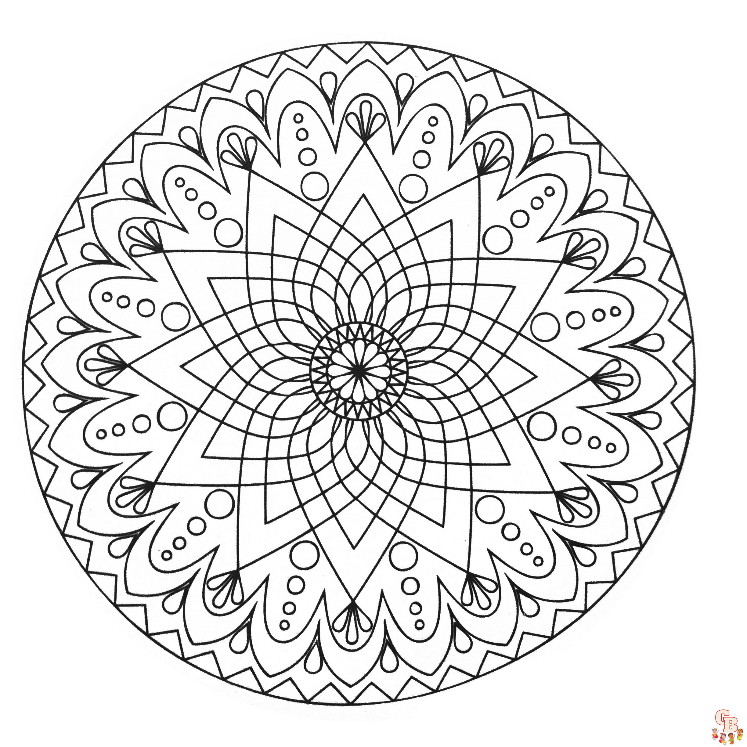 Coloriage Mandalas simples