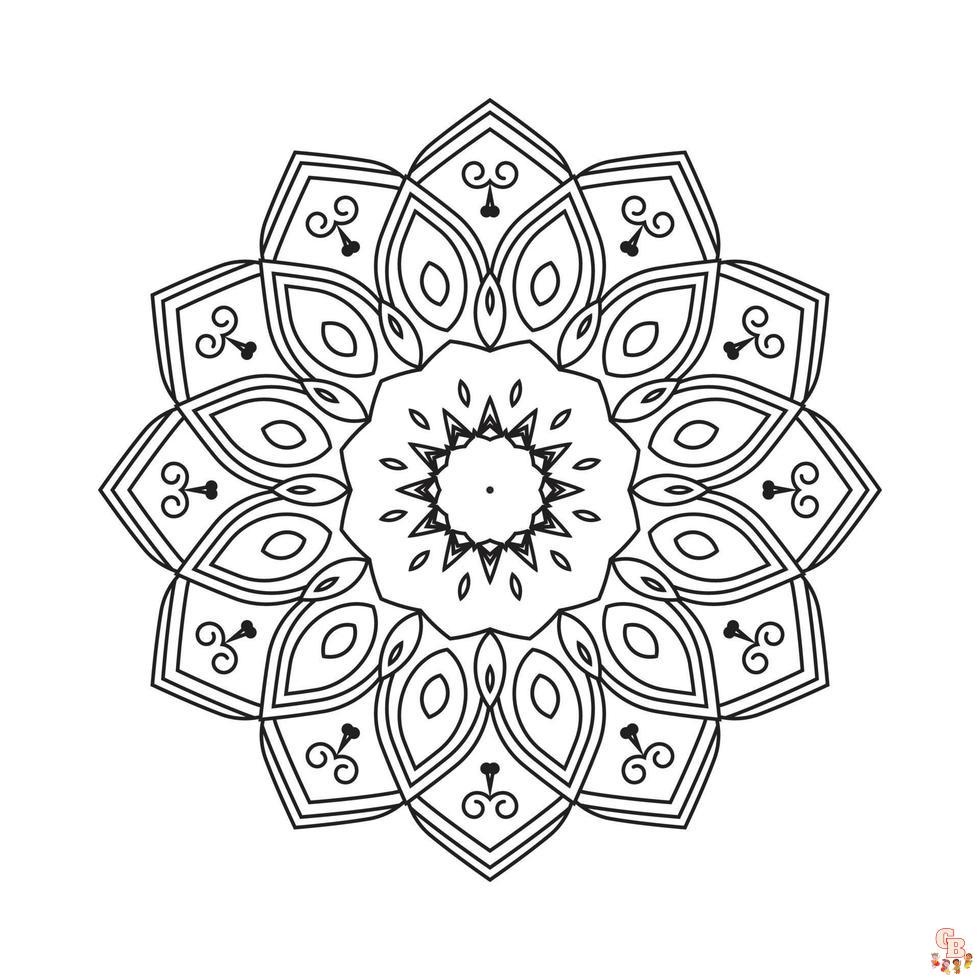 Coloriage Mandalas simples