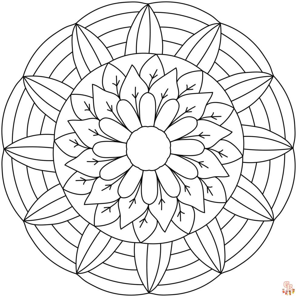 Coloriage Mandalas simples