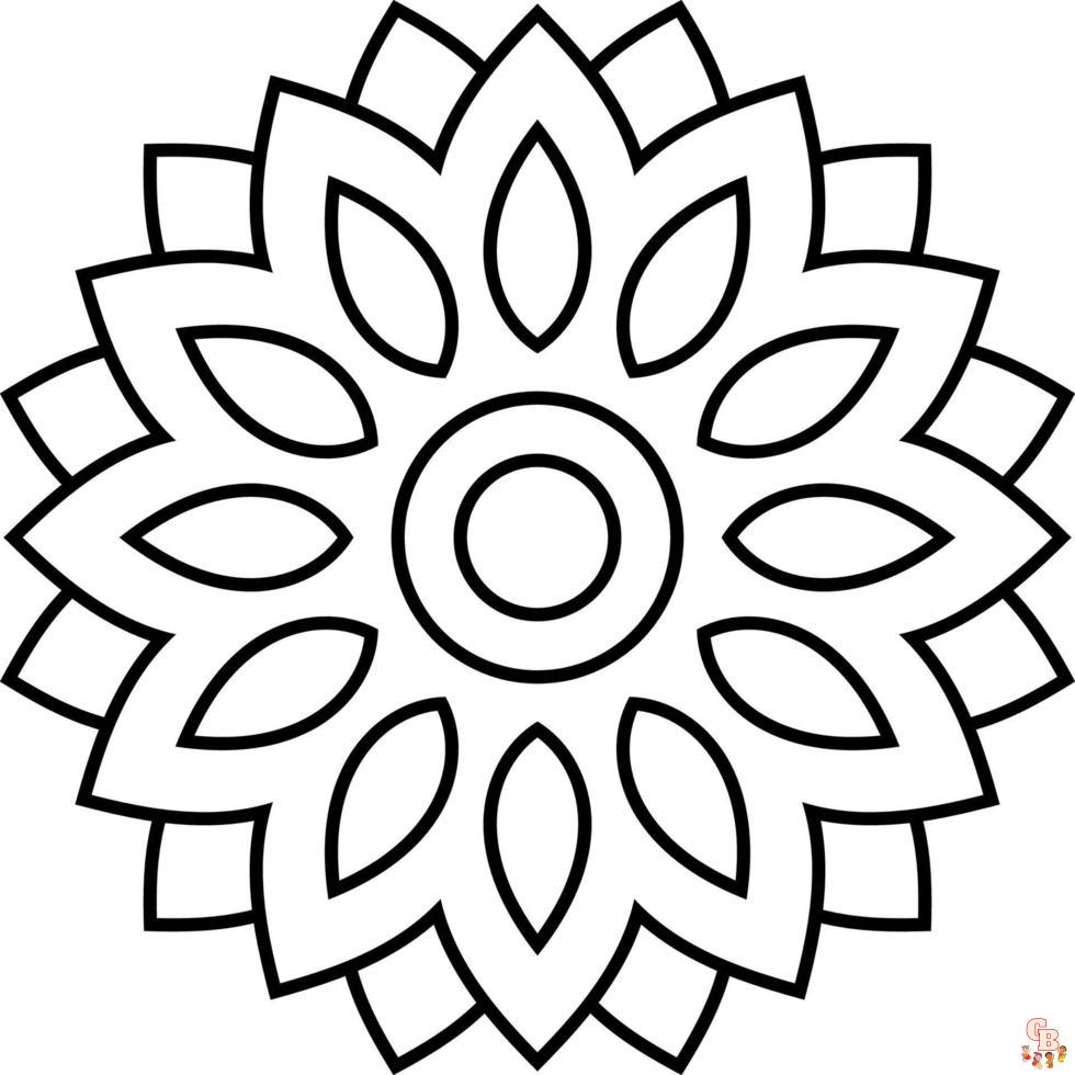 Coloriage Mandalas simples