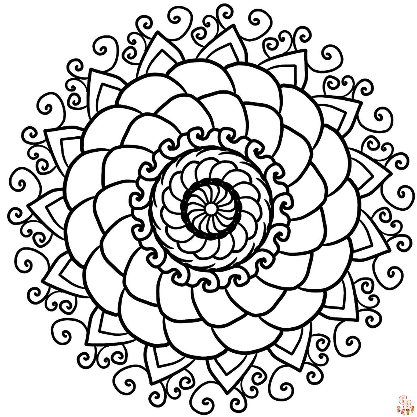 Coloriage Mandalas simples
