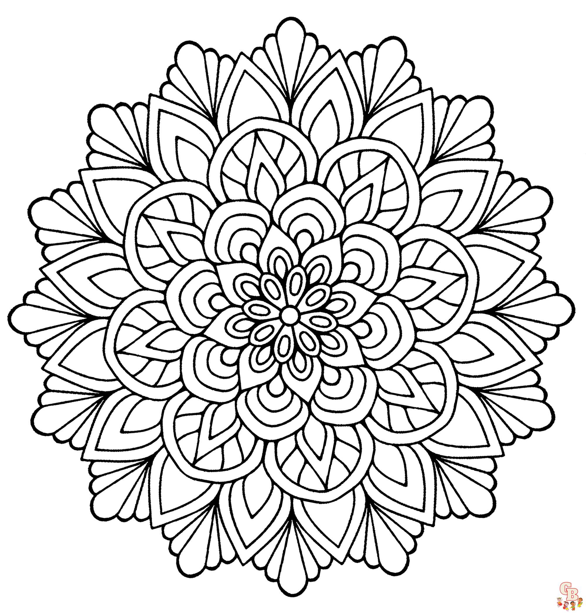 Coloriage Mandalas simples