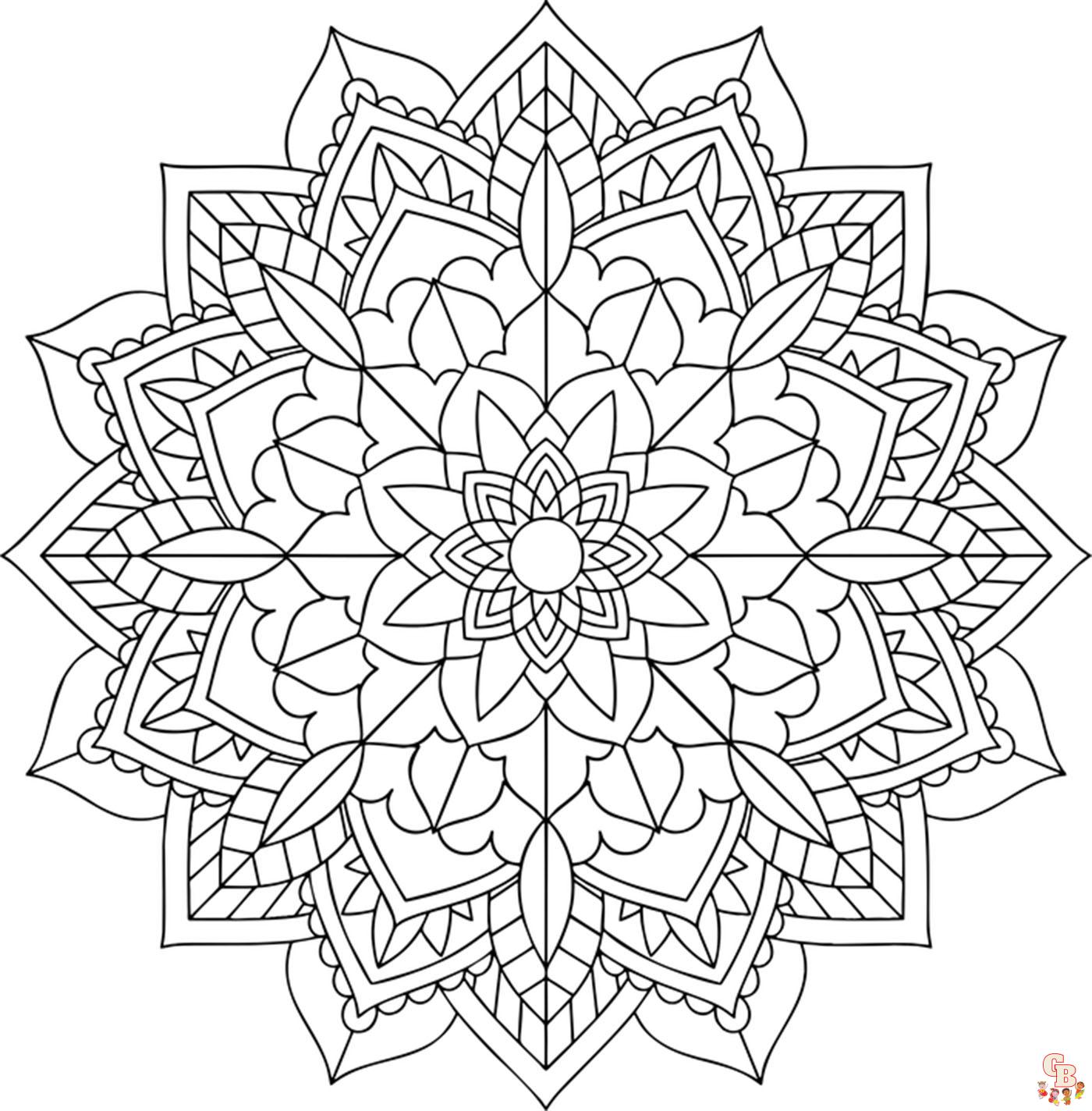 Coloriage Mandalas simples