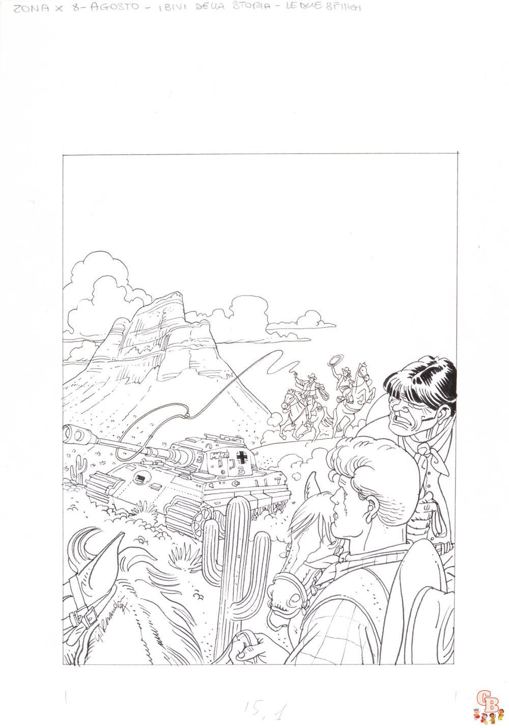 Coloriage Martin Mystere