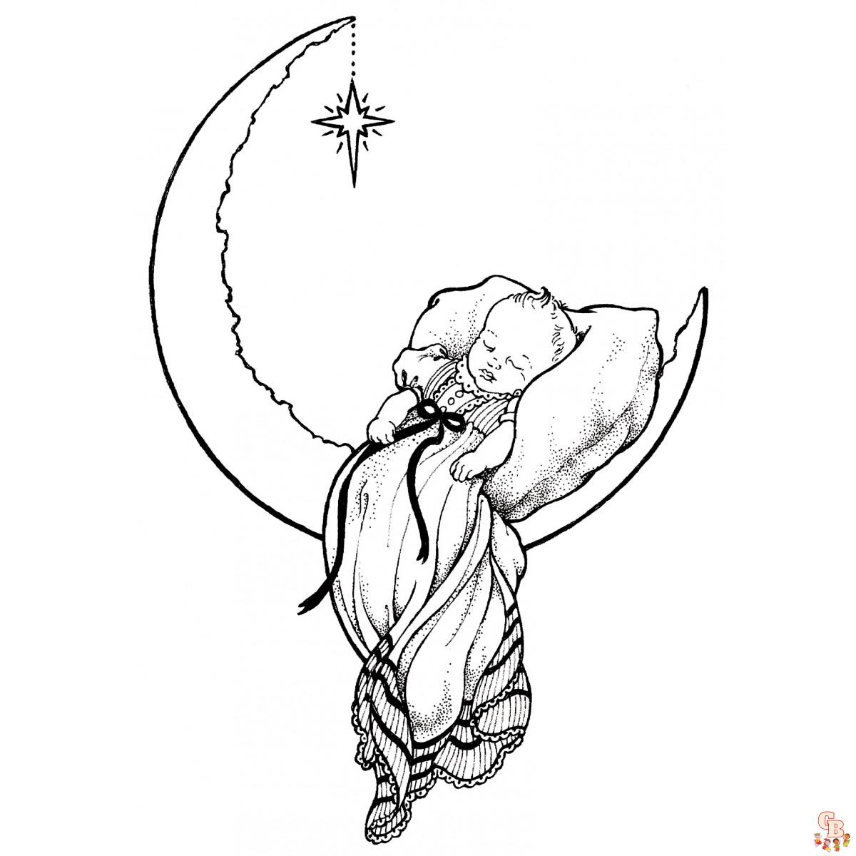 Coloriage Naissance