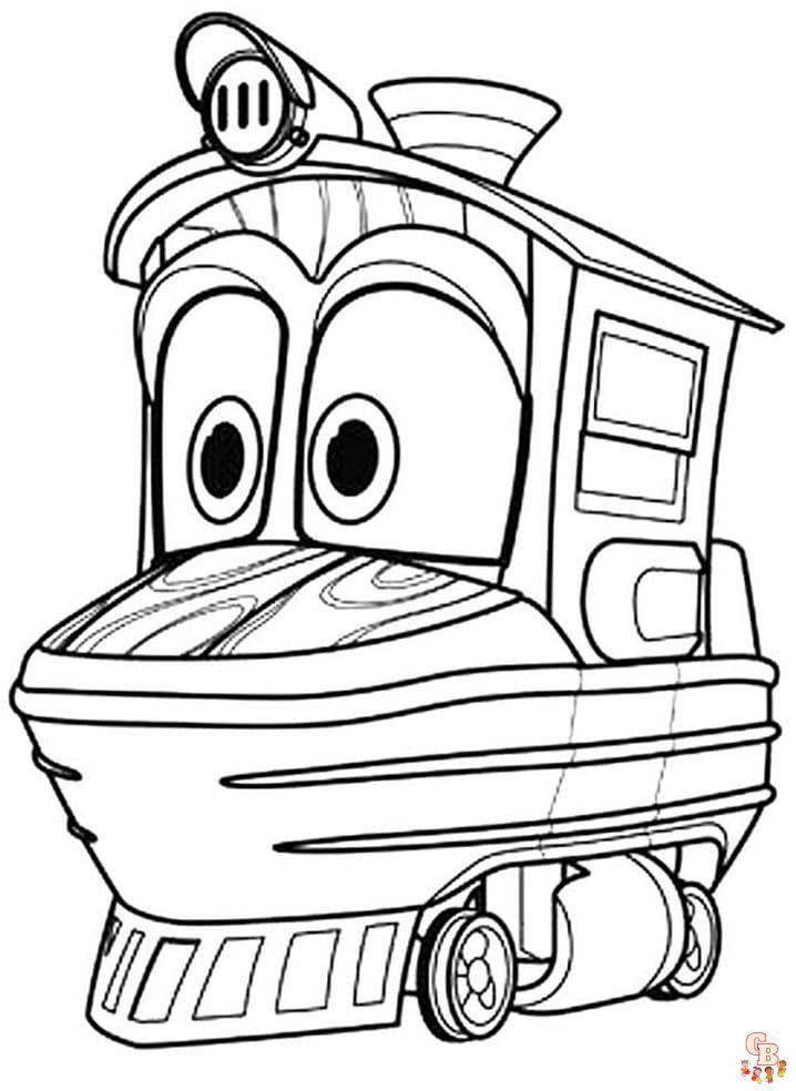 Coloriage robot trains