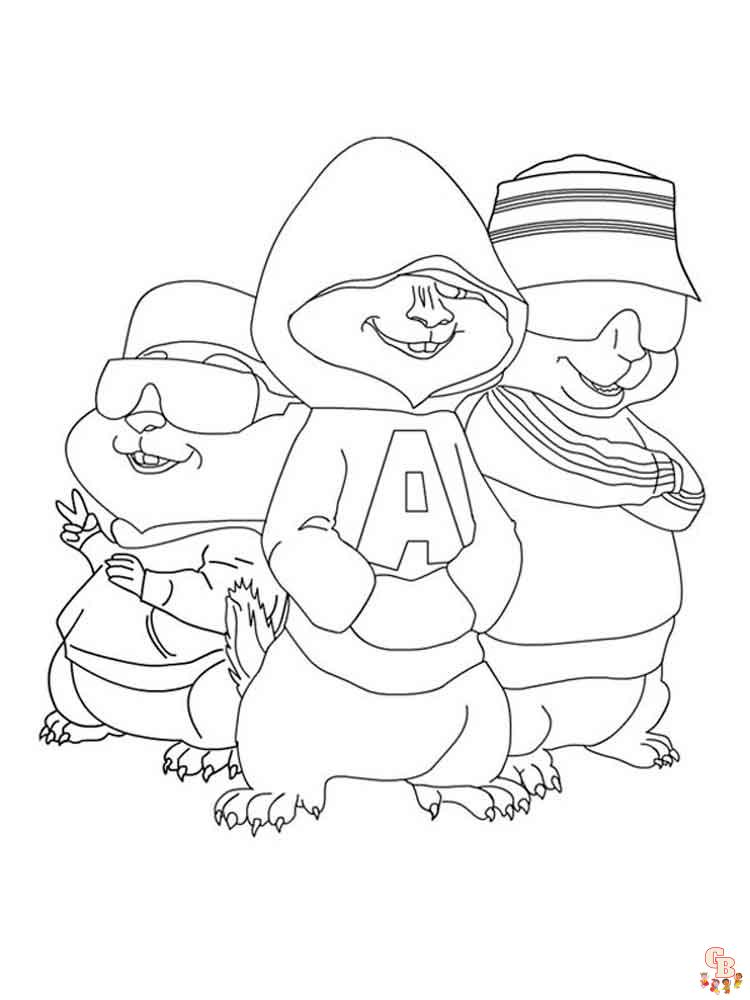 Alvin e i Chipmunk da colorare