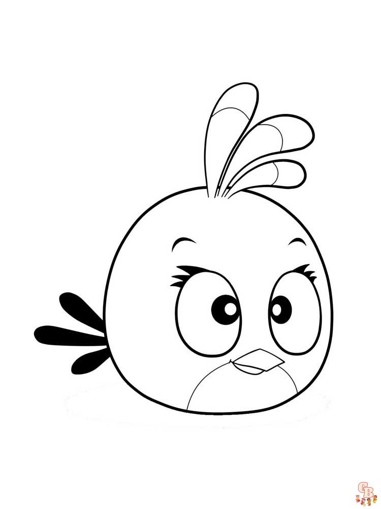Страницы для раскрашивания Angry Birds