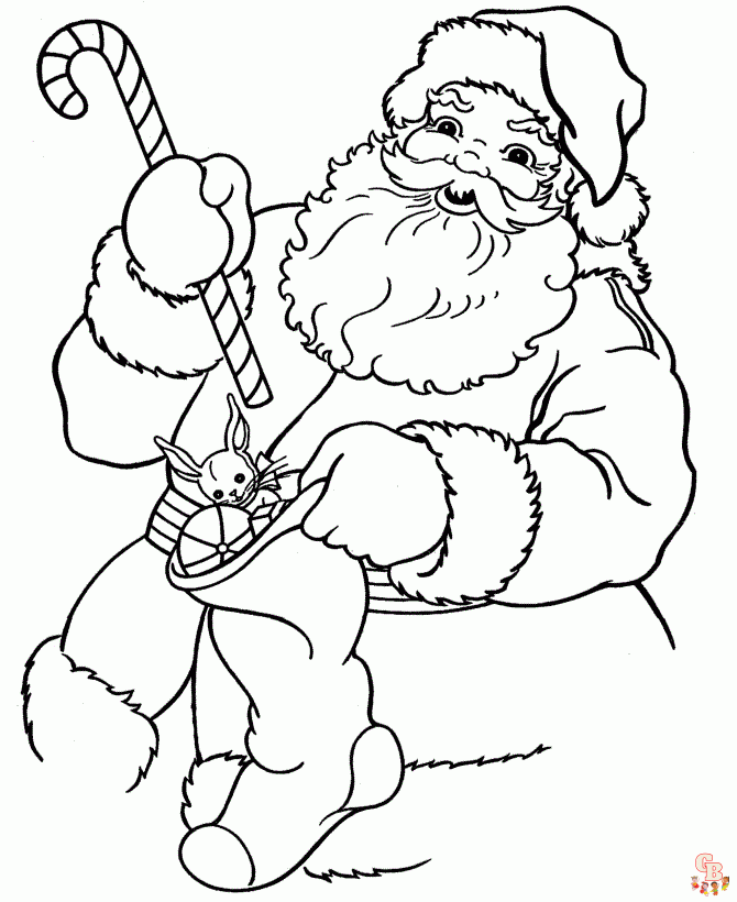 Papai Noel para colorir