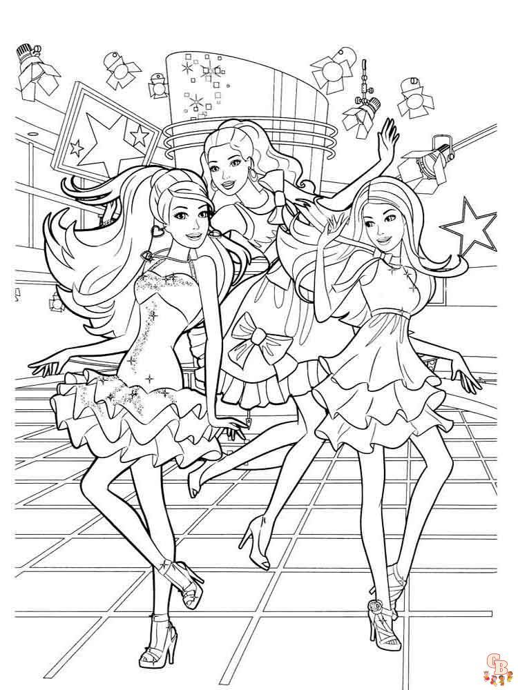 Desenho de Barbie cowgirl para colorir  Desenhos para colorir e imprimir  gratis