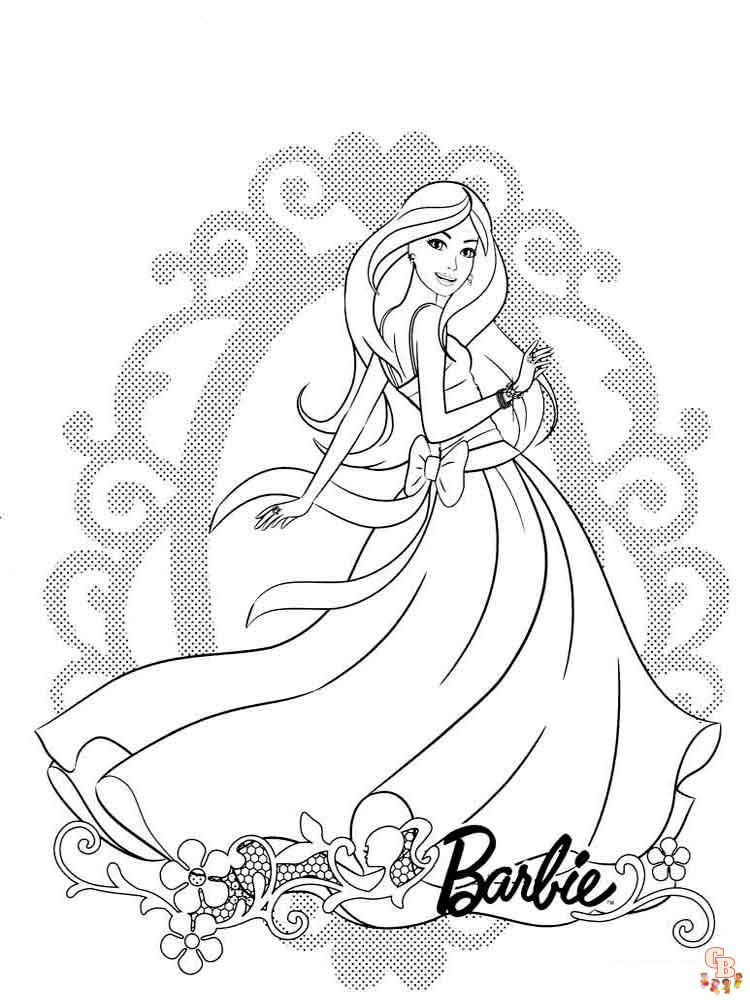 Barbie para colorir  Desenhos para colorir barbie, Colorir barbie, Páginas  para colorir para adultos