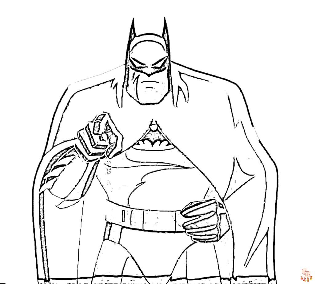 Batman colorindo as páginas