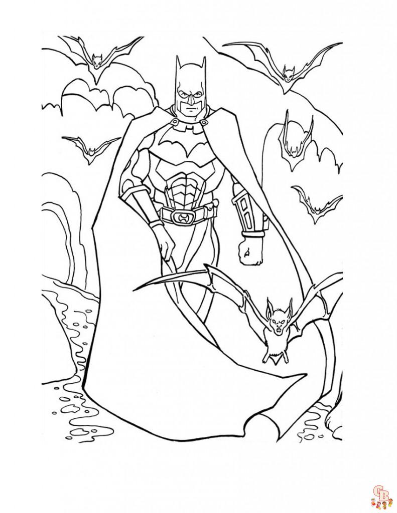 Batman colorindo as páginas