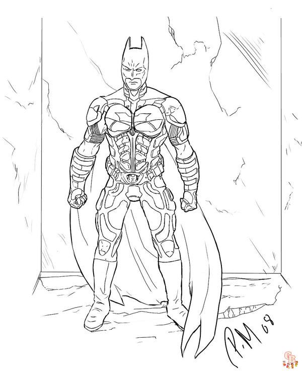 Batman da colorare