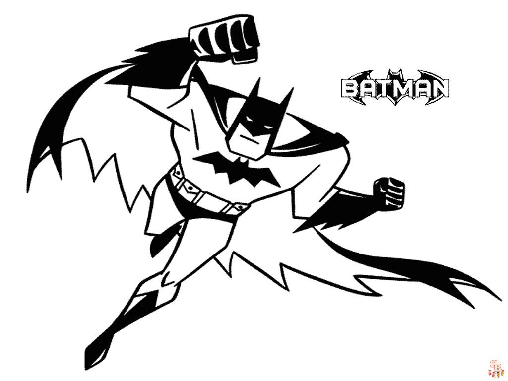 Страницы для раскрашивания Бэтмена