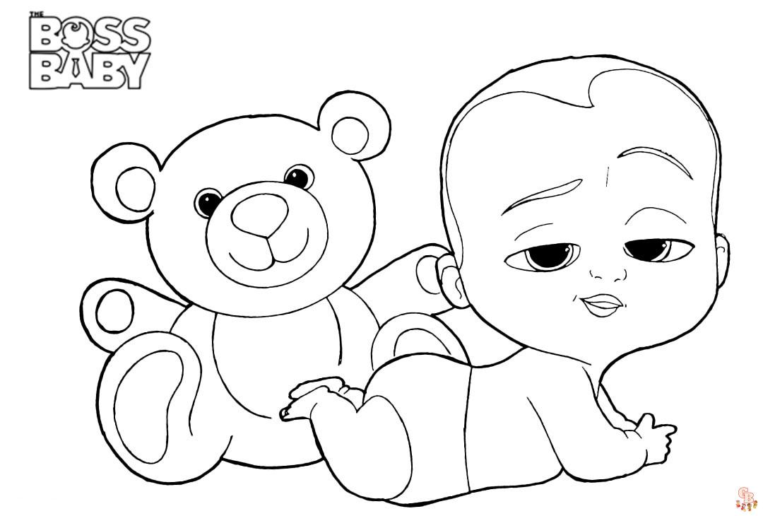 Desenhos para colorir de Boss Baby