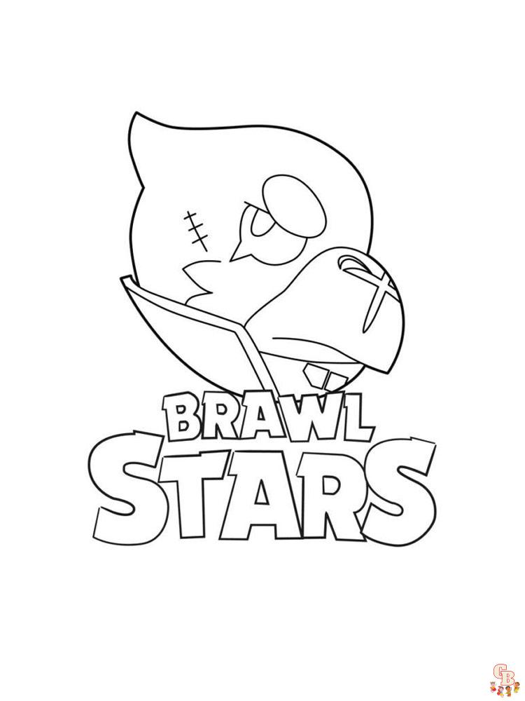 Страницы для раскрашивания Brawl Stars