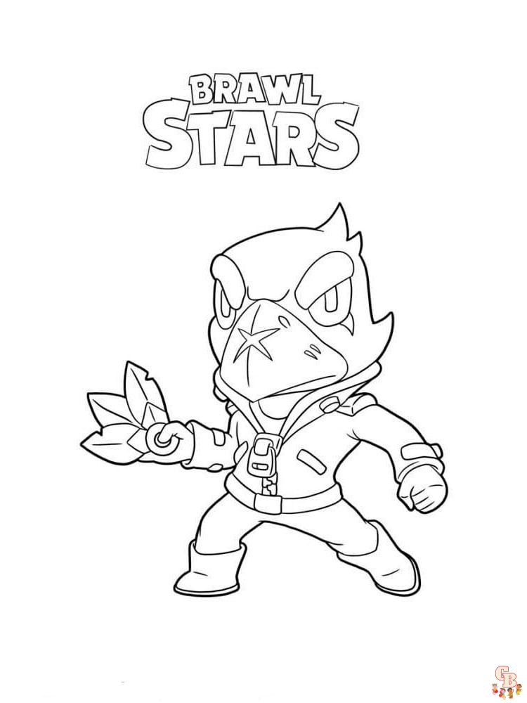 Desenhos de Jogo Brawl Stars 1 para Colorir e Imprimir 