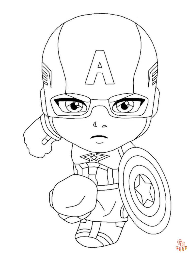 Disegni Di Capitan America Da Colorare Per Bambini Gbcolorare 5829