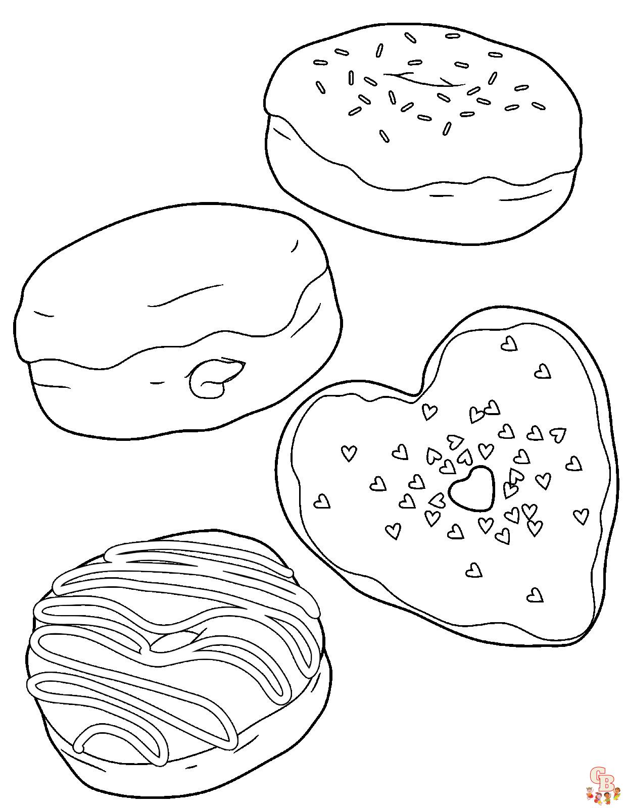 Coloração de donuts