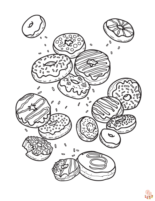 Coloração de donuts