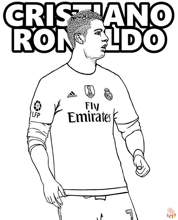 Cristiano Ronaldo pentru a colora în