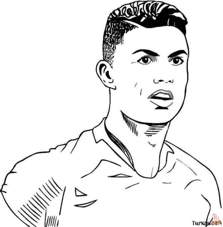witness brand Vest Distrează-te cu paginile de colorat Cristiano Ronaldo - GBcolouring