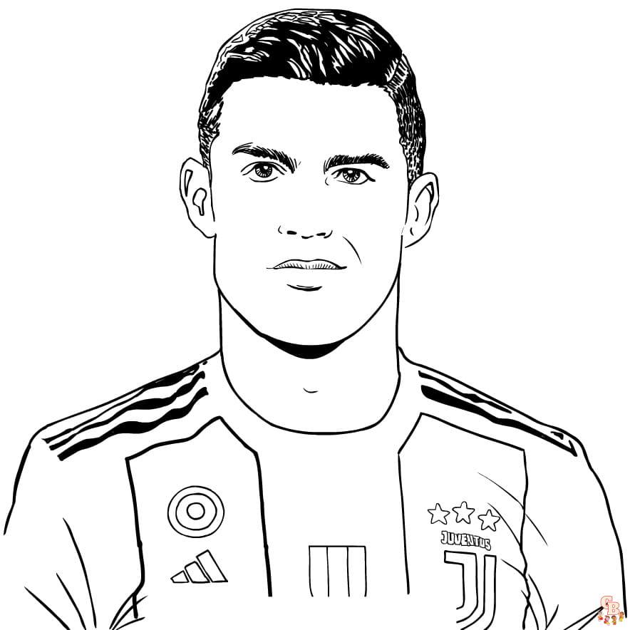 Cristiano Ronaldo para colorir em