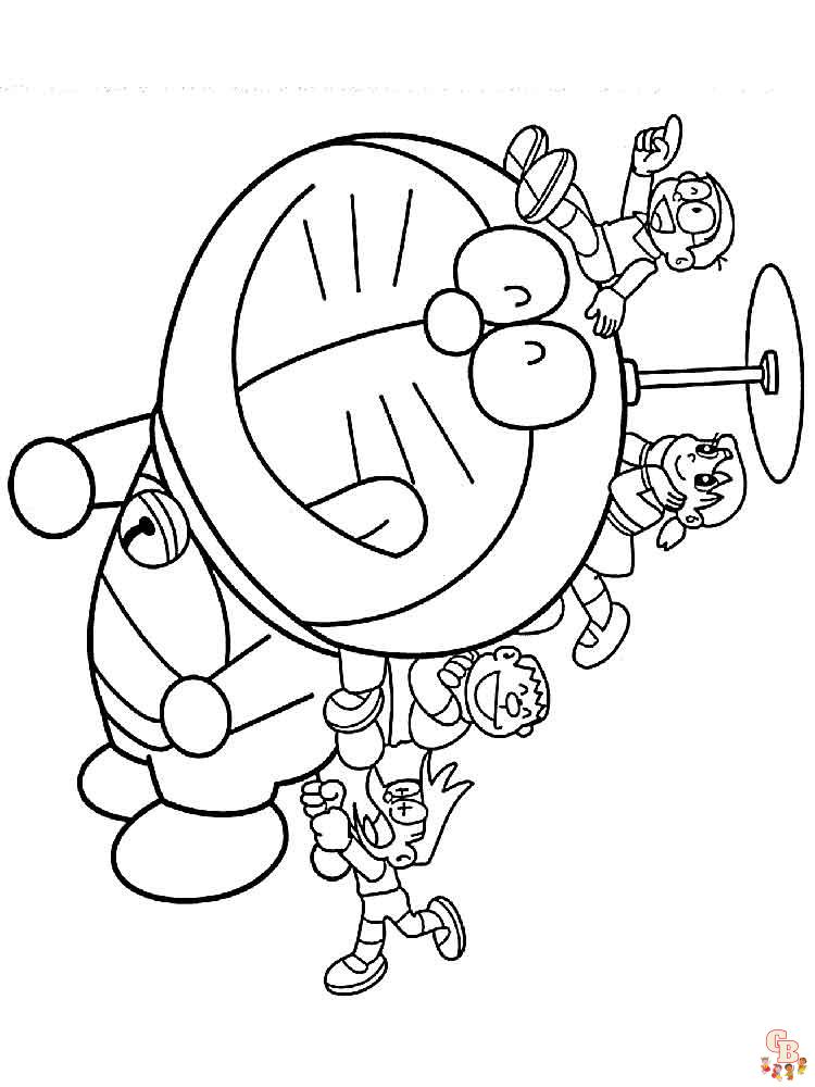 Doraemon da colorare