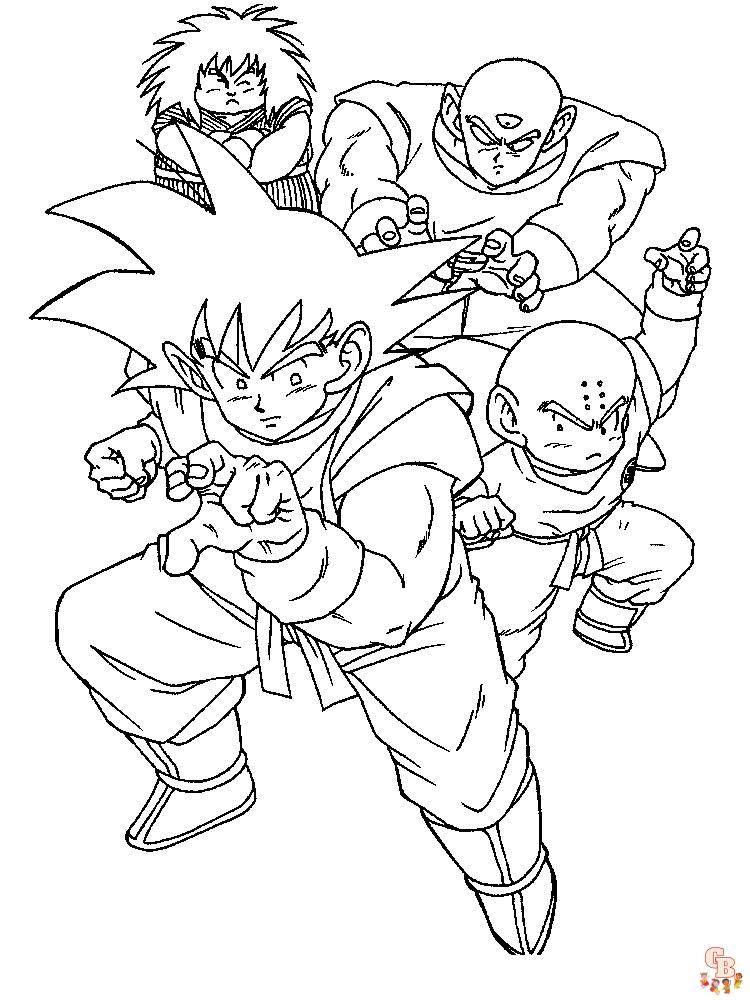 Son Goku grátis para colorir