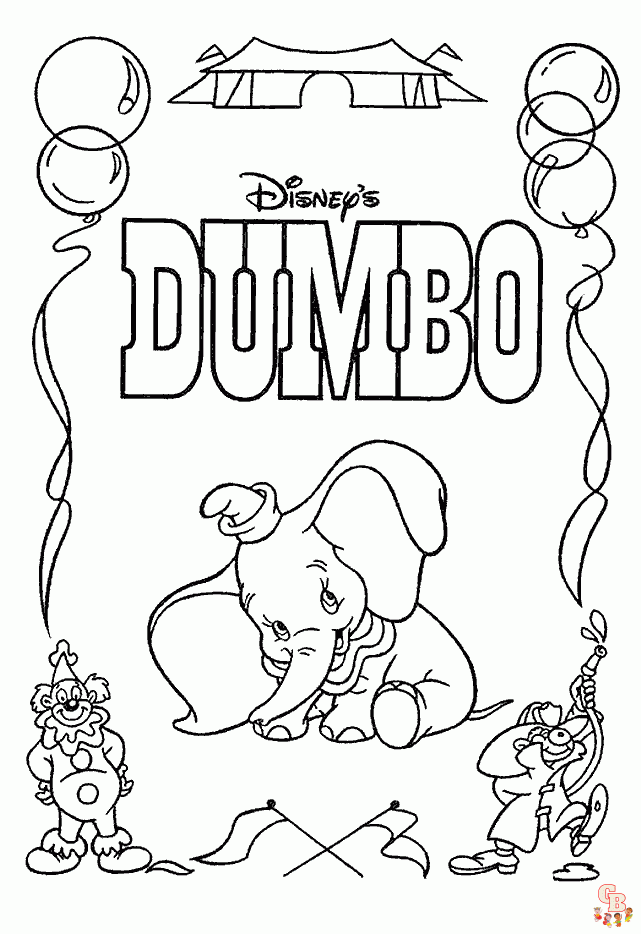 Dumbo da colorare