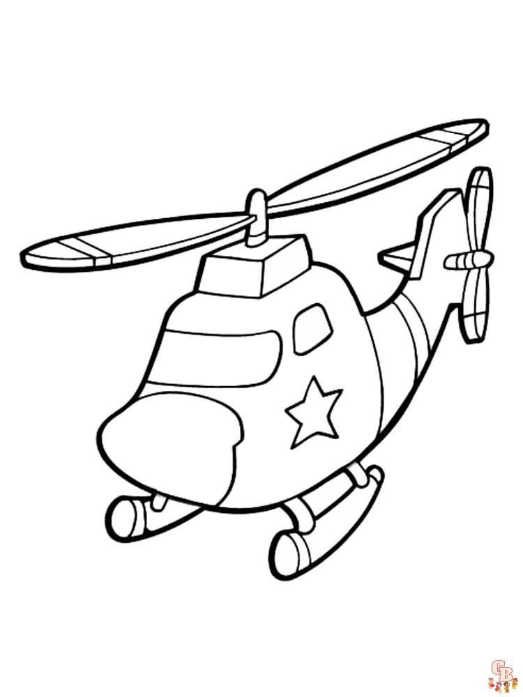 Helikopter do kolorowania