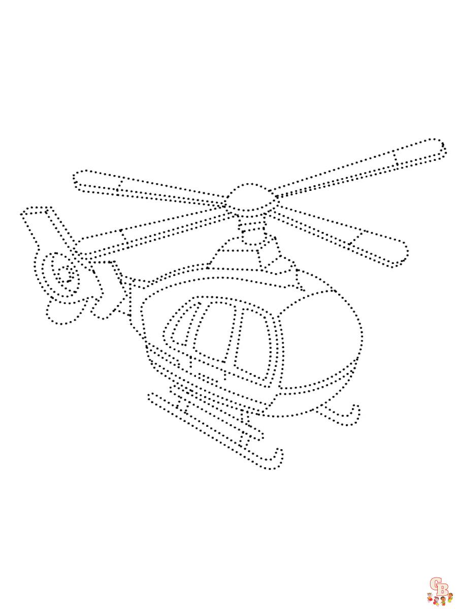 Helikopter do kolorowania